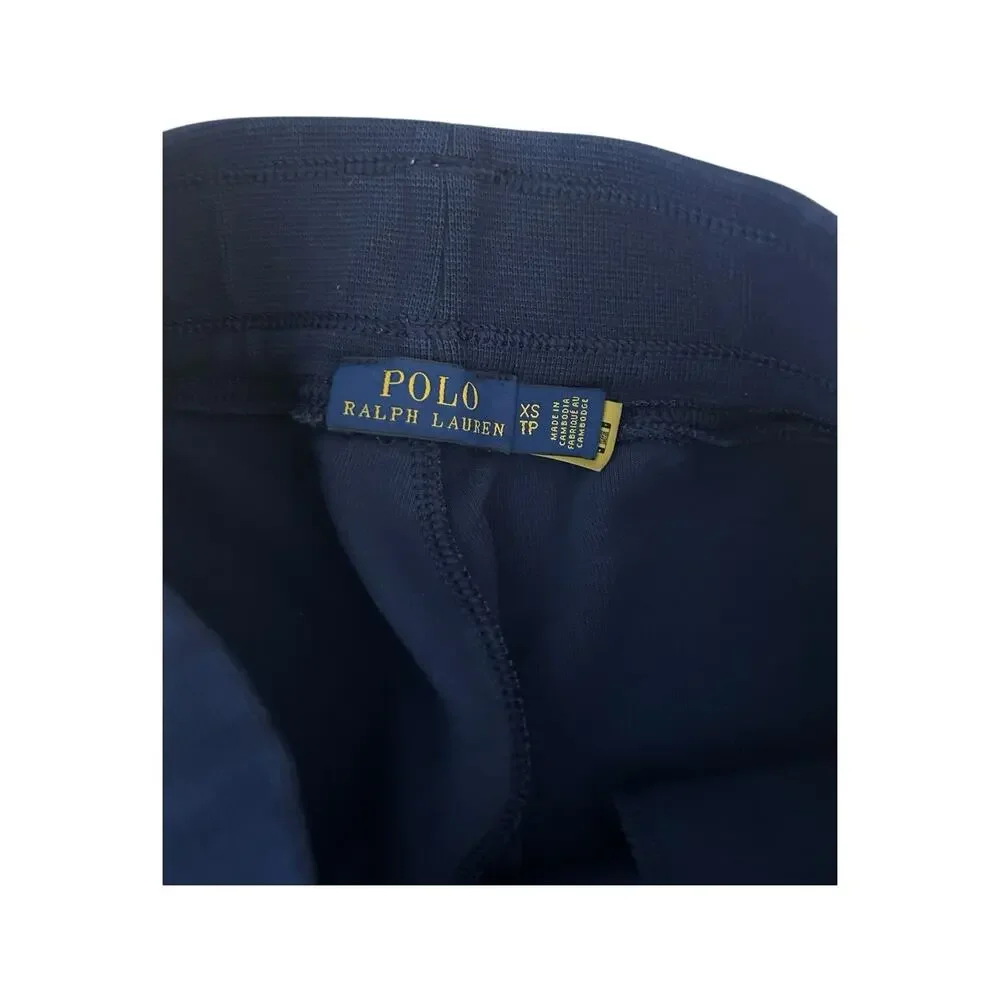 Polo Ralph Lauren Sweatpants XSTP Heavy Striped Logo Preppy Drawstring - Picture 7 of 11